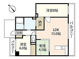 コンツェルトシティ榎町 3LDKの間取図画像