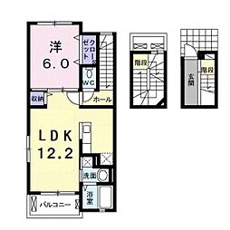 Ｌｉｌｉｅ（リーリエ） 3階1LDKの間取り