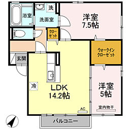 間取図画像 2LDK