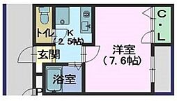 間取図画像 1K