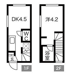 ディアレスト海田 1階1DKの間取り