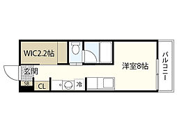 MOOREA伴東 ワンルームの間取図画像