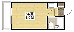 石田ビル ワンルームの間取図画像