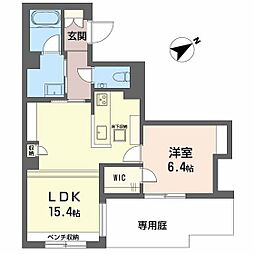 Allume 1LDKの間取図画像