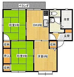 ディアス・S 3DKの間取図画像