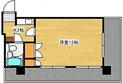 第2古田ビル 1Kの間取図画像