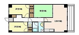 ルマン三保 3LDKの間取図画像