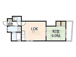 フィリアみなみ 1LDKの間取図画像