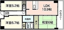 フォーラム牛田南 3LDKの間取図画像