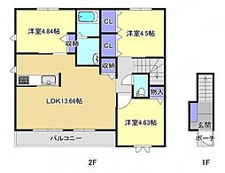 リッシュ・ヴィラ 3LDKの間取図画像