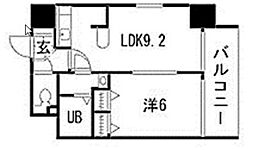 クレスト小町 1LDKの間取図画像
