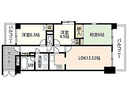 パークハイム舟入本町 3LDKの間取図画像