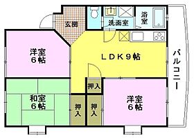 シティーカルチェ花本  ｜ 広島県広島市安佐南区大町東4丁目（賃貸マンション3LDK・2階・59.47㎡） その2