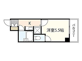 キャステール西川口 504 ｜ 広島県広島市中区西川口町（賃貸マンション1K・5階・17.25㎡） その2