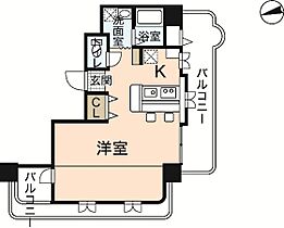 レジェンド南竹屋  ｜ 広島県広島市中区南竹屋町（賃貸マンション1LDK・2階・50.61㎡） その2