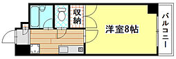 岡本ビル 1Kの間取図画像