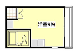 MKエステート 4階ワンルームの間取り