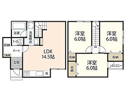 ヴィラージュヤスダ 1階3LDKの間取り