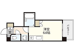 KENSEI7 5階ワンルームの間取り