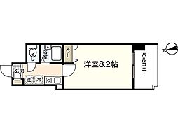 双葉ヒルズ堺町 1Kの間取図画像