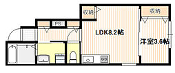 ブロギー南栄 1LDKの間取図画像