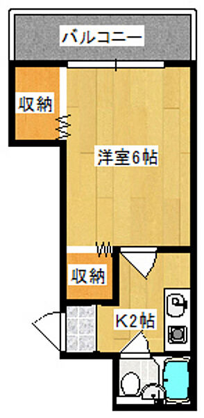 大洲タワー 0802｜広島県広島市南区大州2丁目(賃貸マンション1K・8階・20.00㎡)の写真 その2