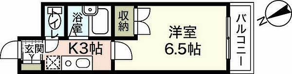 エクセレント楠木 ｜広島県広島市西区楠木町1丁目(賃貸マンション1K・4階・18.23㎡)の写真 その2