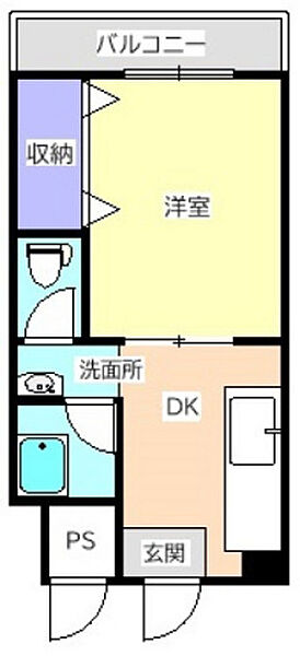 フェローシップ弐番館 ｜広島県安芸郡府中町石井城2丁目(賃貸マンション1DK・2階・28.44㎡)の写真 その2