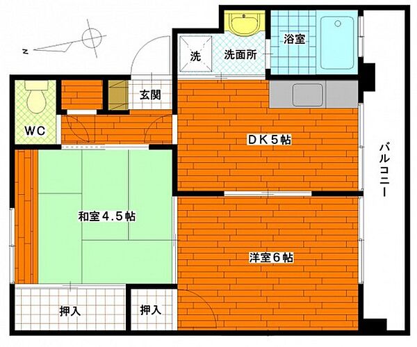 第1斉藤ビル2号棟 ｜広島県広島市西区南観音7丁目(賃貸マンション2DK・3階・37.40㎡)の写真 その2