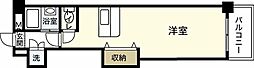フォーラム牛田本町 2階ワンルームの間取り