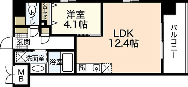 コンフォート東白島 ｜広島県広島市中区東白島町(賃貸マンション1LDK・2階・39.91㎡)の写真 その2