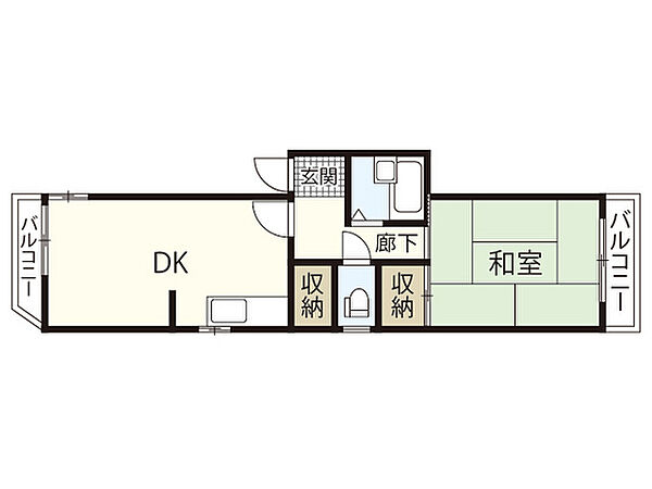 コーポ石堂 ｜広島県広島市中区白島九軒町(賃貸マンション1LDK・2階・38.90㎡)の写真 その2