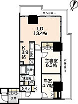 グランクロスタワー広島　アイコート  ｜ 広島県広島市南区松原町（賃貸マンション2LDK・11階・69.86㎡） その2