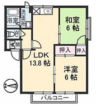 フレグランスＹＵＲＩ　　Ｂ棟  ｜ 広島県広島市安芸区矢野南3丁目（賃貸アパート2LDK・1階・54.69㎡） その2