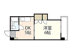 コーポ平和  ｜ 広島県広島市西区楠木町2丁目（賃貸マンション1DK・4階・22.32㎡） その2