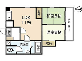 メゾンアルカディア  ｜ 広島県広島市中区白島北町（賃貸マンション2LDK・3階・52.00㎡） その2