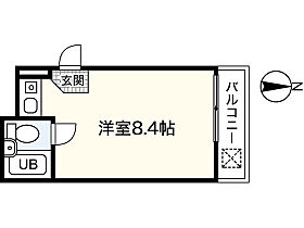 シャトーミナミ 401 ｜ 広島県広島市南区皆実町6丁目（賃貸マンション1R・4階・16.50㎡） その2