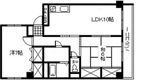 自然館  ｜ 広島県広島市中区本川町1丁目（賃貸マンション2LDK・4階・59.85㎡） その2