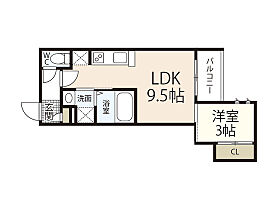 REGALEST 江波東  ｜ 広島県広島市中区江波東1丁目（賃貸アパート1LDK・1階・30.96㎡） その1