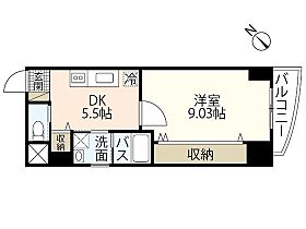 Moi.府中  ｜ 広島県安芸郡府中町大須4丁目（賃貸マンション1DK・2階・36.19㎡） その2