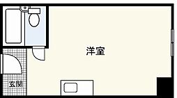 セントラル瀬戸内ビル ワンルームの間取図画像