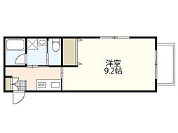 ｆｅｌｉｃｅ牛田東 1階1Kの間取り