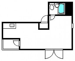田中ビル 2階1Kの間取り