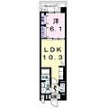 アンジュールK4階6.2万円