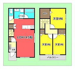 ベルシス　A 3LDKの間取り