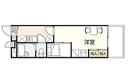 レオパレス国泰寺 14階1Kの間取り