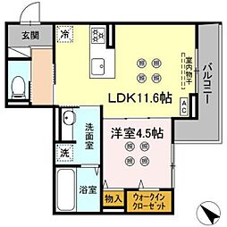 SHINYABLDG2 1LDKの間取図画像