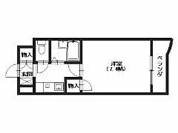 ソレーユ西山 1Kの間取図画像