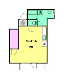 MKビル ワンルームの間取図画像