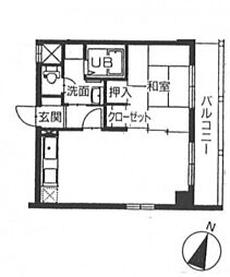 フェニックスハイム 1LDKの間取図画像